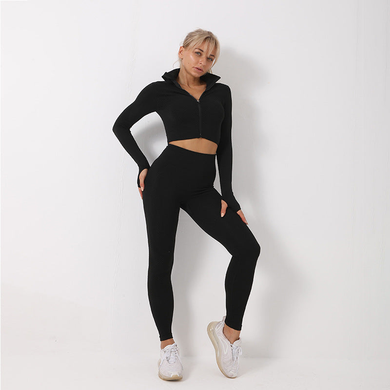 Olly. gym set 3-piece (pants+sports bra+jacket)